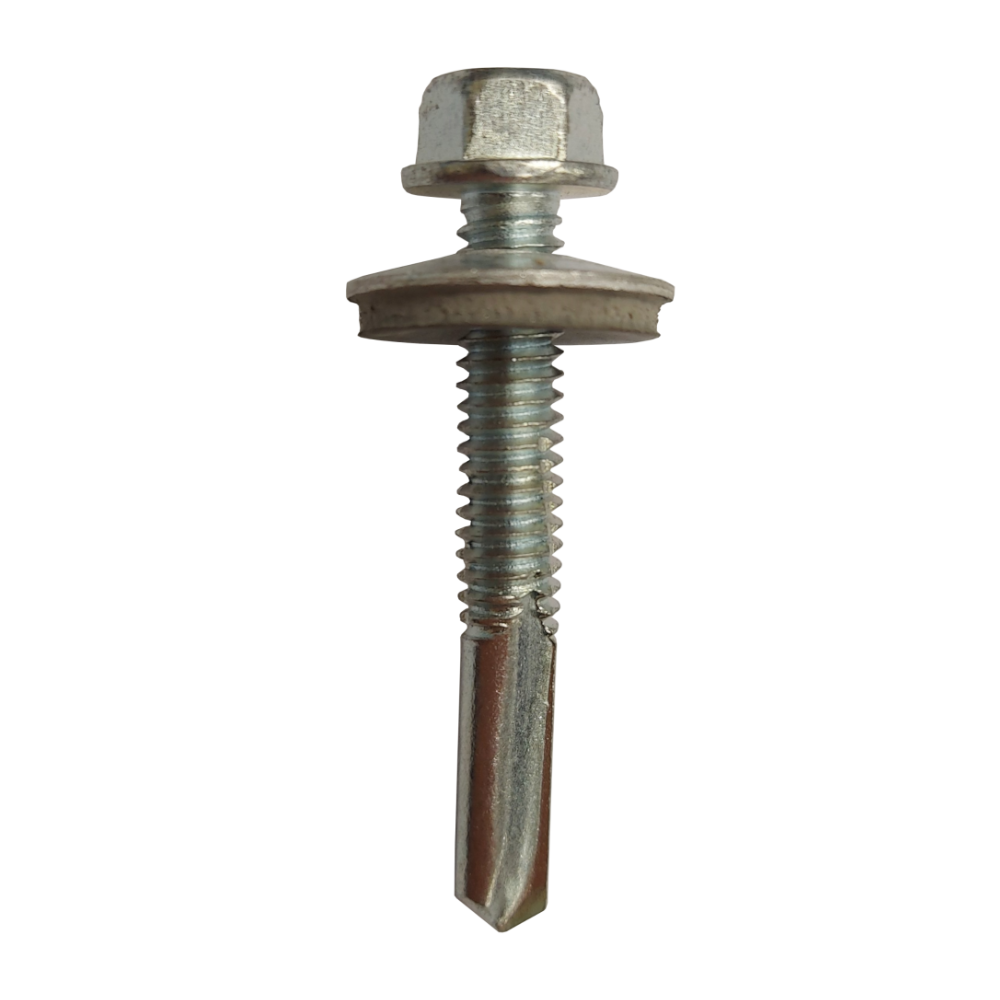 A2 stainless bi-metal hex Tek screw 5.5 x 38 with W15 washer