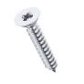 A4 stainless DIN 7982 Z / ISO 7050 pozi countersunk head self-tapping screw 5.5 x 19