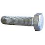 Galvanised DIN 933 / ISO 4017 hex head screw, full thread M16 x 60