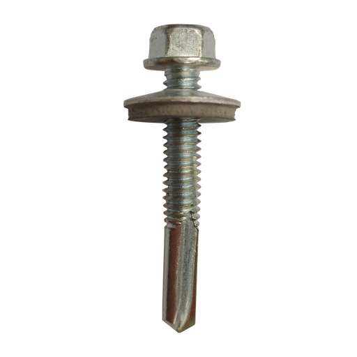 [B2HDF12-5.5*38-W15] A2 stainless bi-metal hex Tek screw 5.5 x 38 with W15 washer