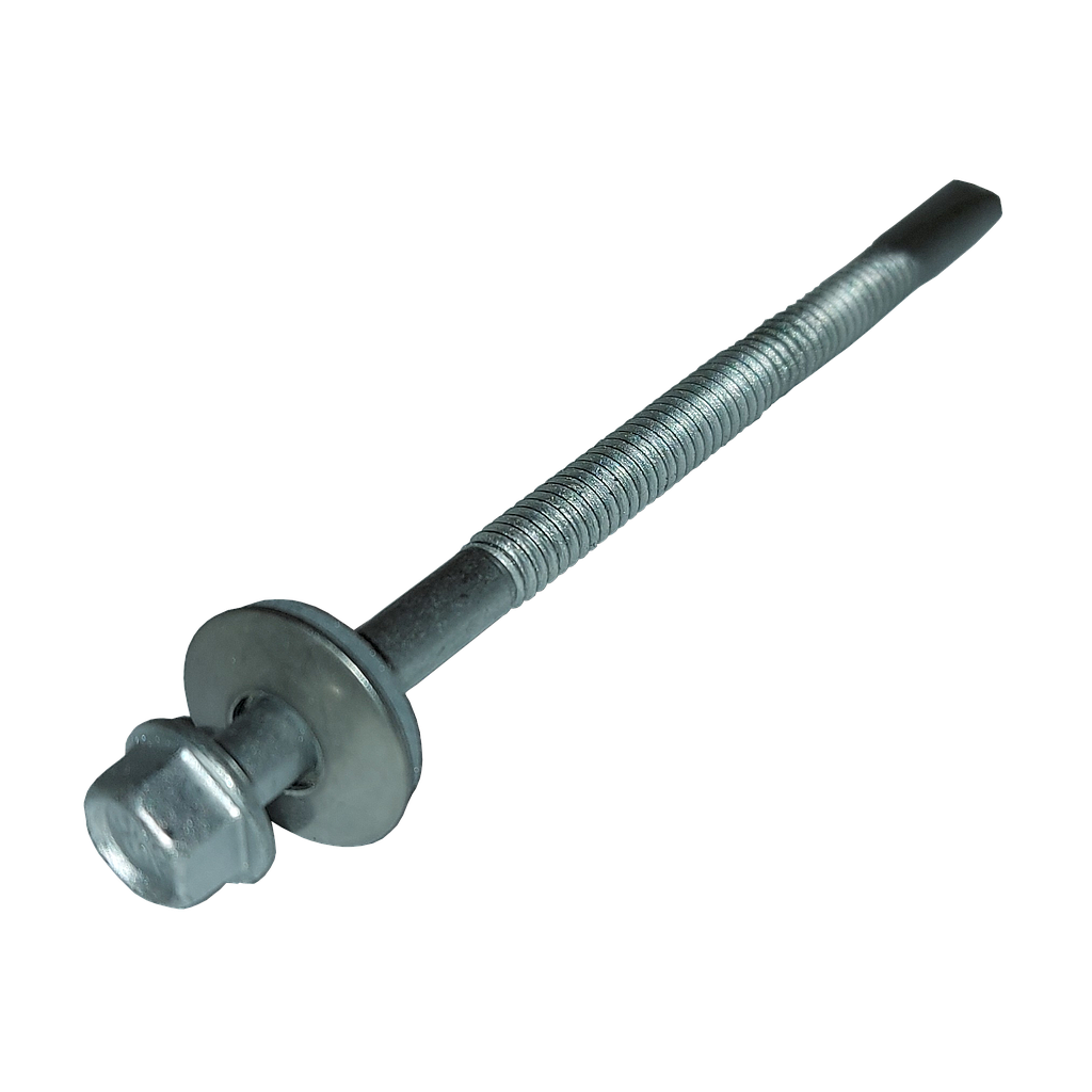 [B4HT3-5.5*75-W16] A4 stainless bi-metal hex self-drilling screw 5.5 x 75 with W16 washer